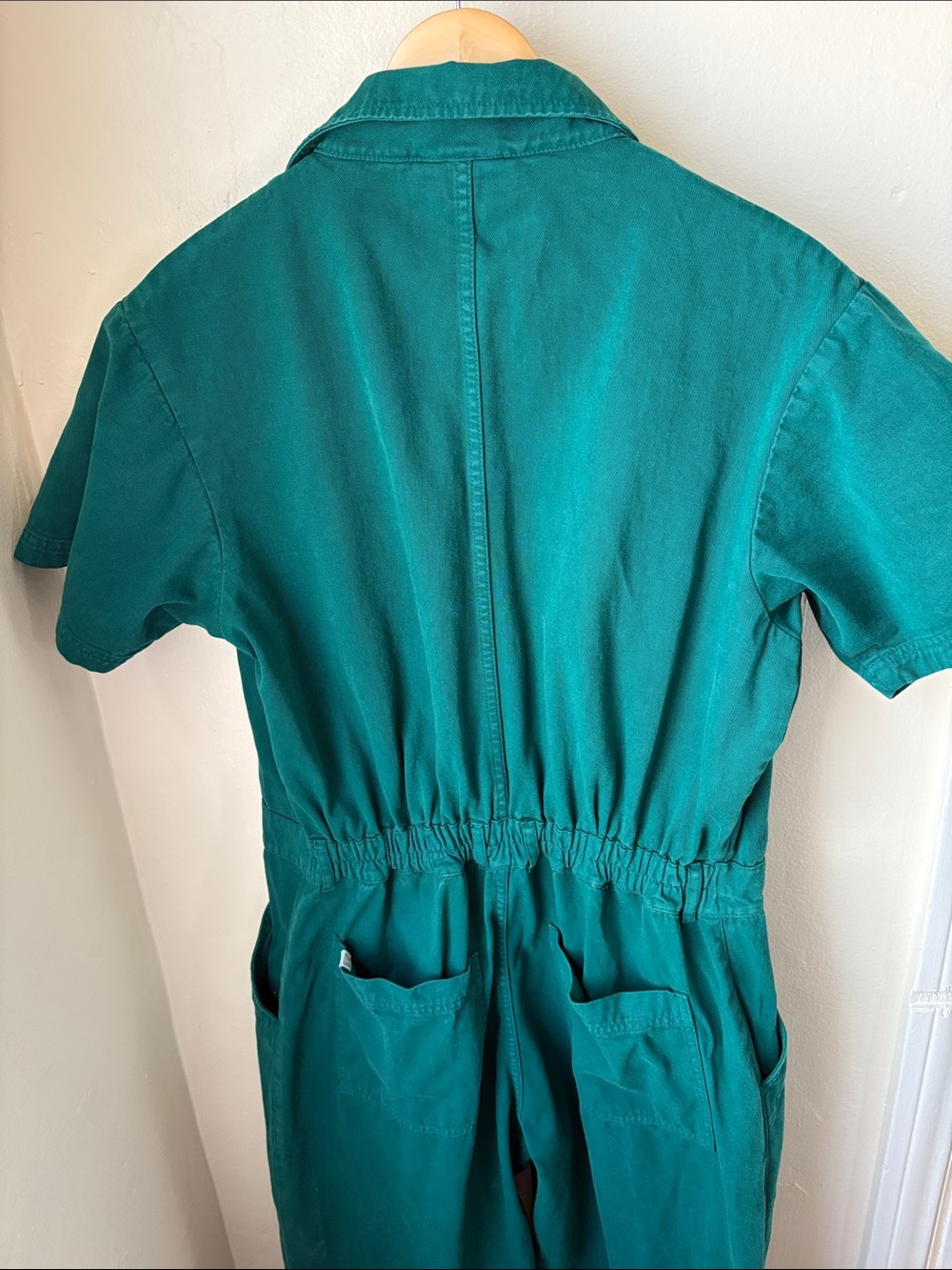 Big Bud Press Forest Green Short-Sleeve Utility Jumpsuit - Picture 5 of 5